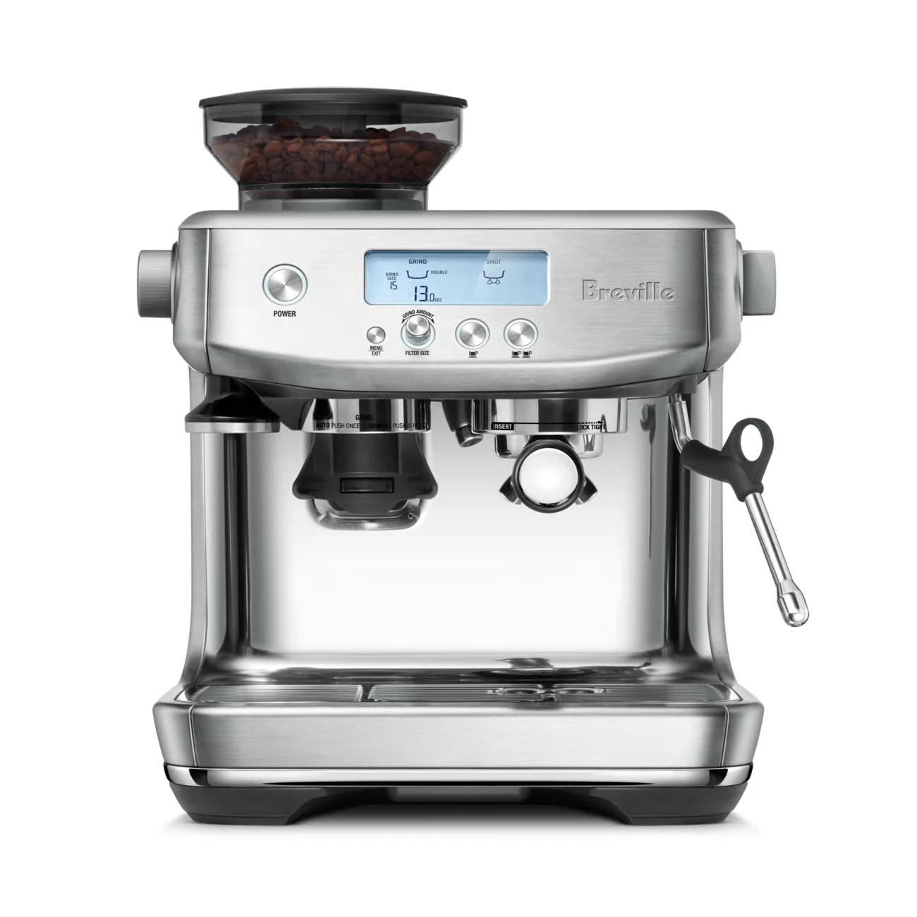 Breville BES878 Barista Pro Espresso Machine, Stainless Steel