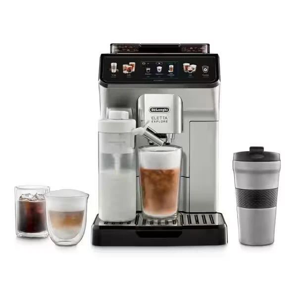 De'Longhi Eletta Explore Fully Automatic Espresso Machine, Titanium