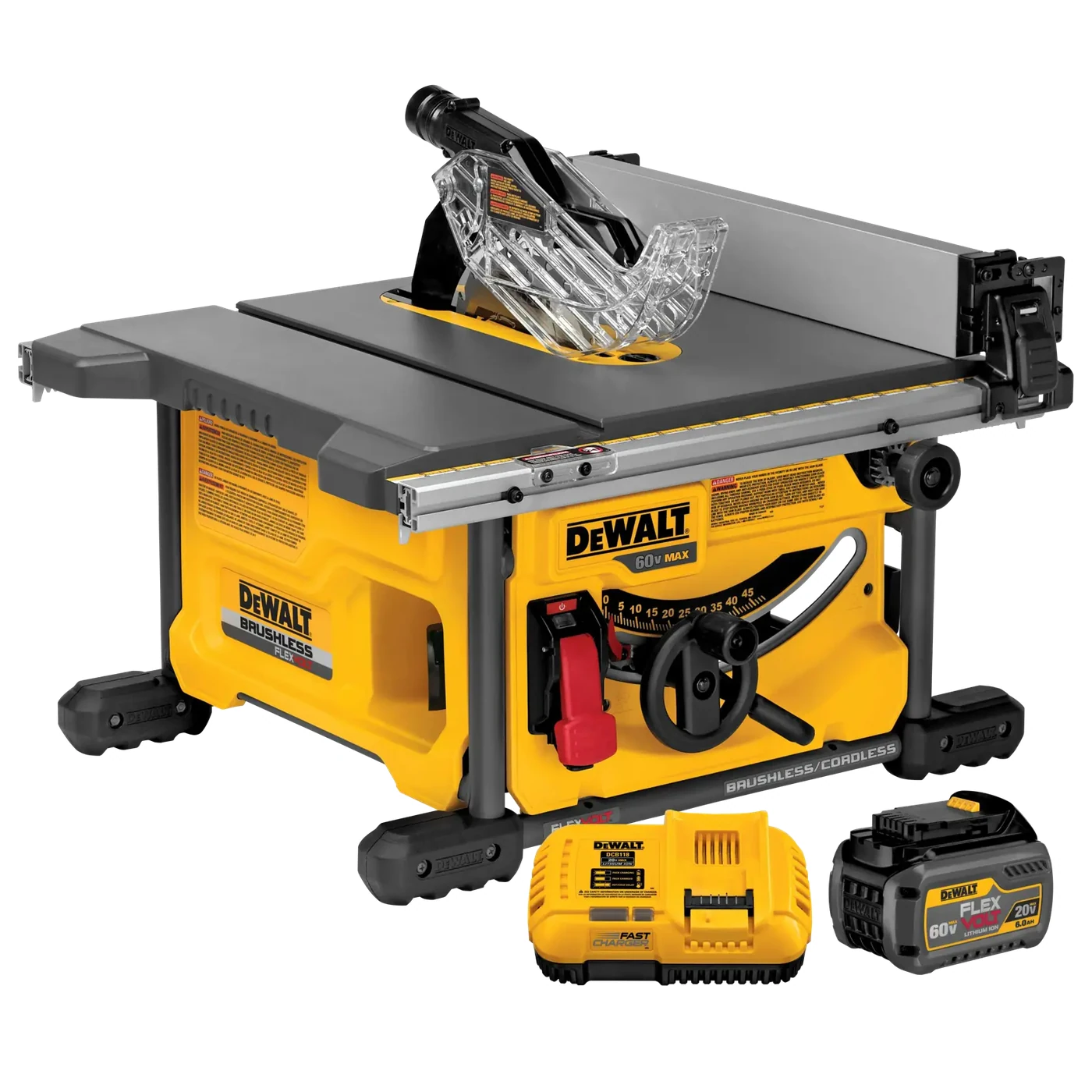DeWalt DCS7485T1 FlexVolt Table Saw Kit