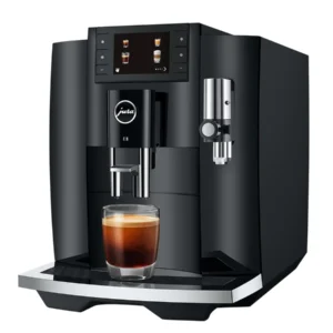 Jura E8 Automatic Coffee Machine, Piano Black