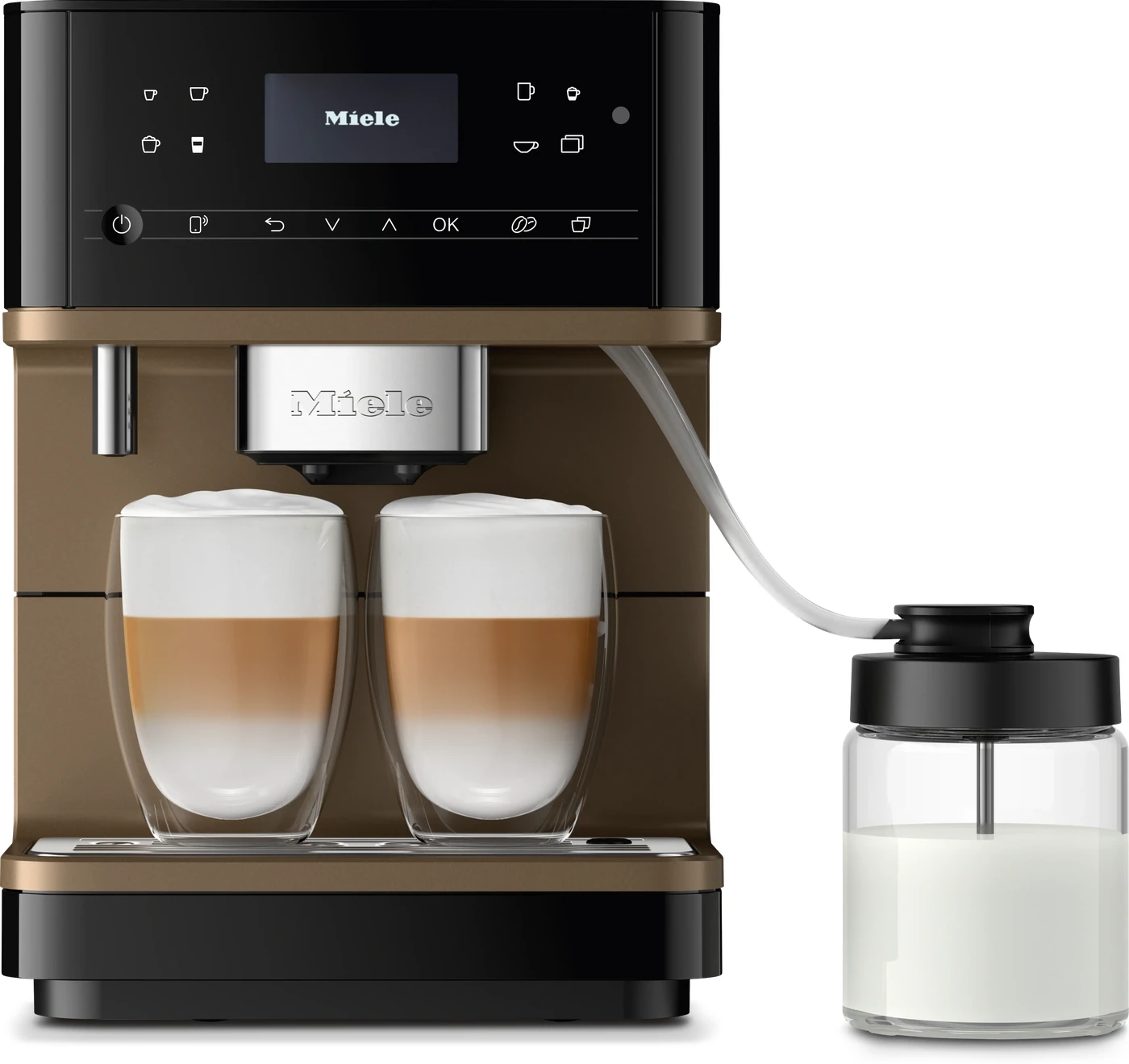 Miele CM6360 MilkPerfection Automatic Coffee Machine, Stainless Steel