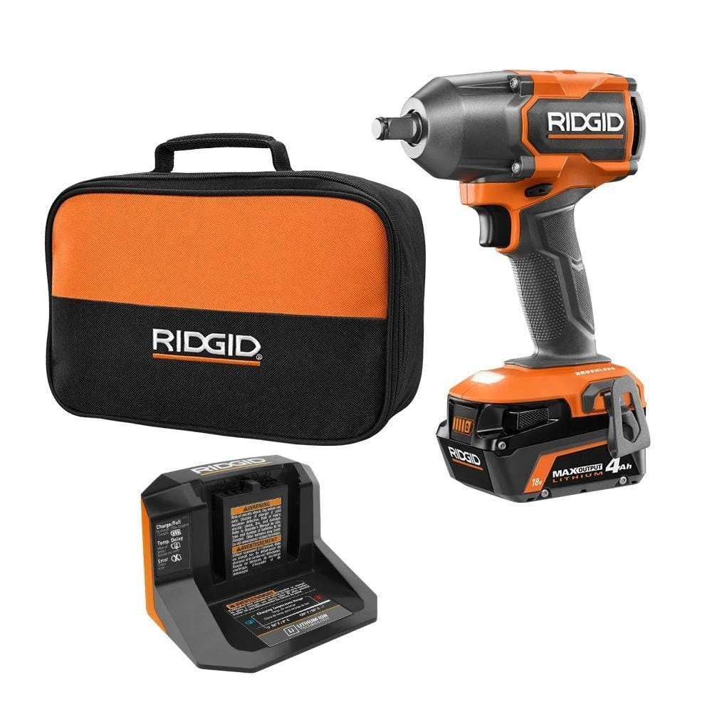 Ridgid R86013K Cordless Impact Wrench Kit